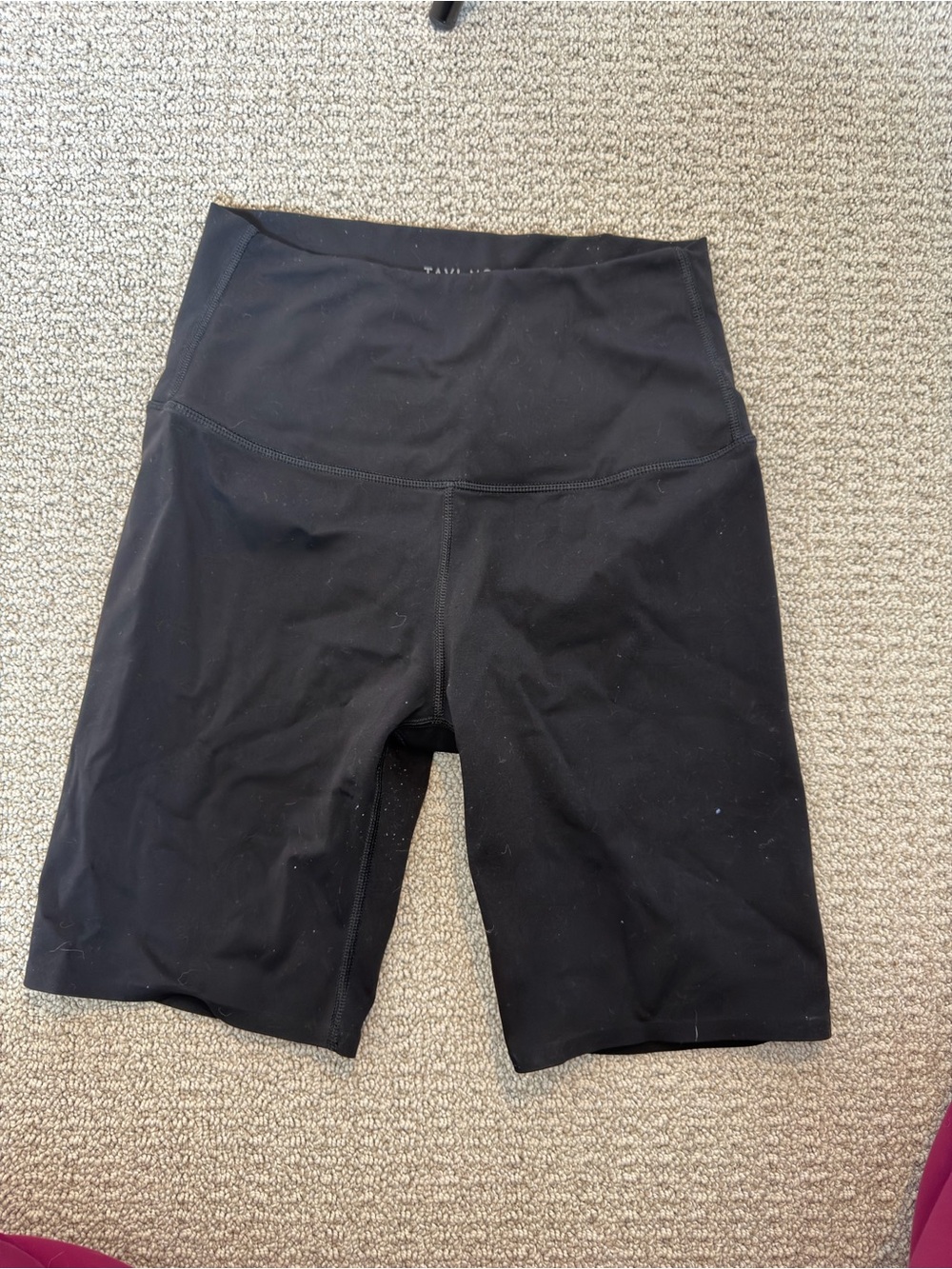 Women's High-Rise Black Bike Shorts